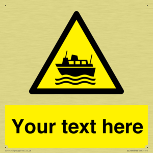 Custom warning ferries crossing vessels